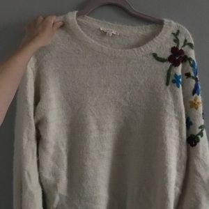 Floral Embroidered Sweater